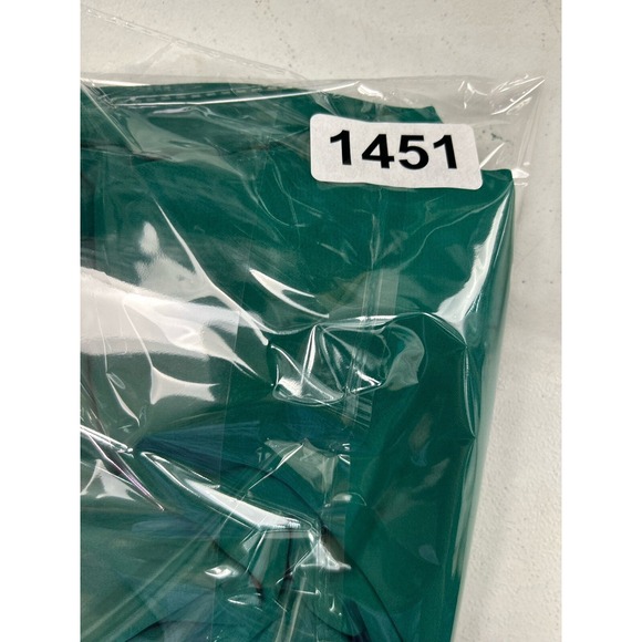 Buttons Mini Dress Womens Size XS One Shoulder Solid Green Ruffles - Picture 9 of 9